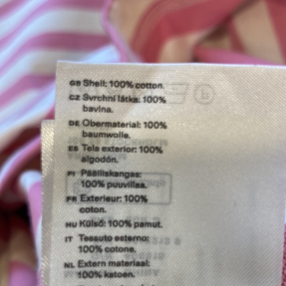 Arket T-shirt dress in pink and cream size small - Picture 11 of 11